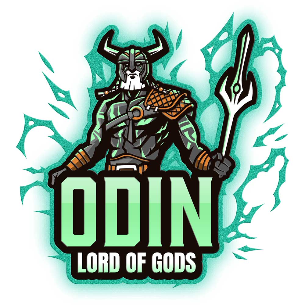 Pure Cotton Bio-Washed T-Shirt Chest Printed-Viking Gods Series - Odin The Lord of Gods Design-by ZingerTees-Unisex-EL9120285 - Image 10