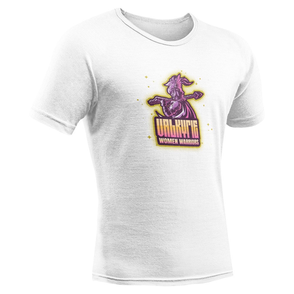 Pure Cotton Bio-Washed T-Shirt Chest Printed-Viking Gods Series - Mighty Valkyrie Women Warrior Design-by ZingerTees-Unisex-EL9120286 - Image 6