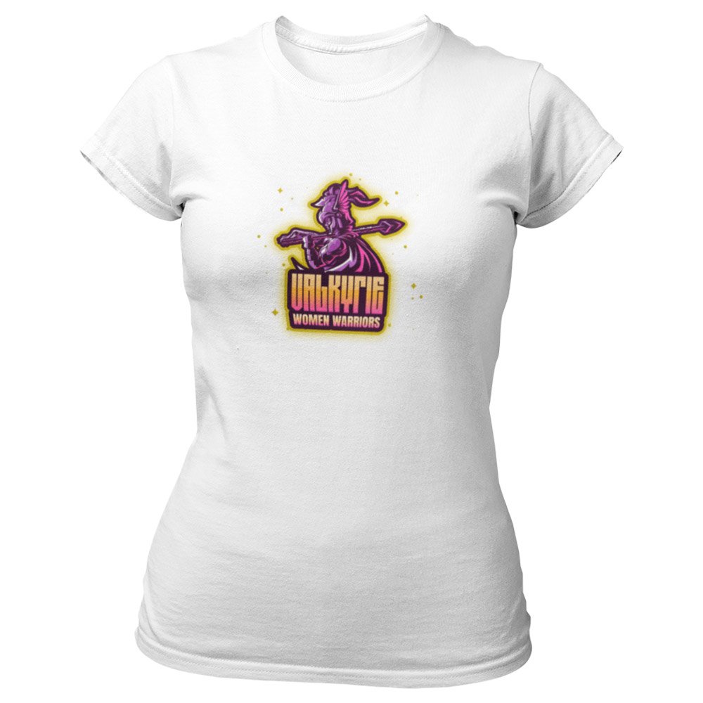 Pure Cotton Bio-Washed T-Shirt Chest Printed-Viking Gods Series - Mighty Valkyrie Women Warrior Design-by ZingerTees-Unisex-EL9120286 - Image 5