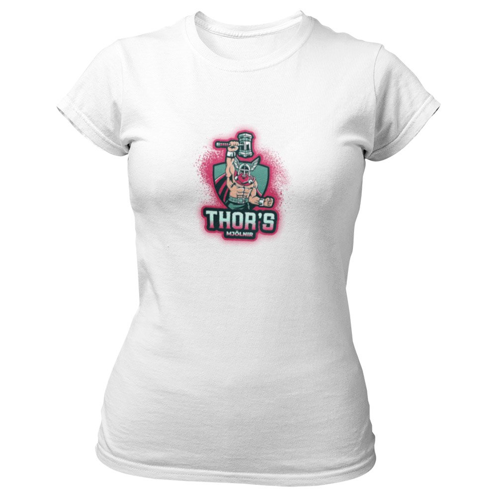 Pure Cotton Bio-Washed T-Shirt Chest Printed-Viking Gods Series - The Mighty Thor Odinson's Hammer Mjöllnir Design-by ZingerTees-Unisex-EL9120287 - Image 8