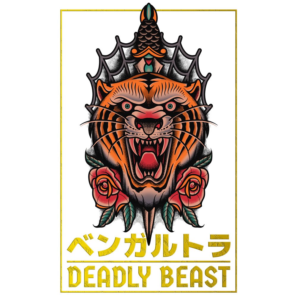 Pure Cotton Bio-Washed T-Shirt Chest Printed-Japanese Anime Deadly Beast Design-24-by ZingerTees-Unisex-EL9120384 - Image 10