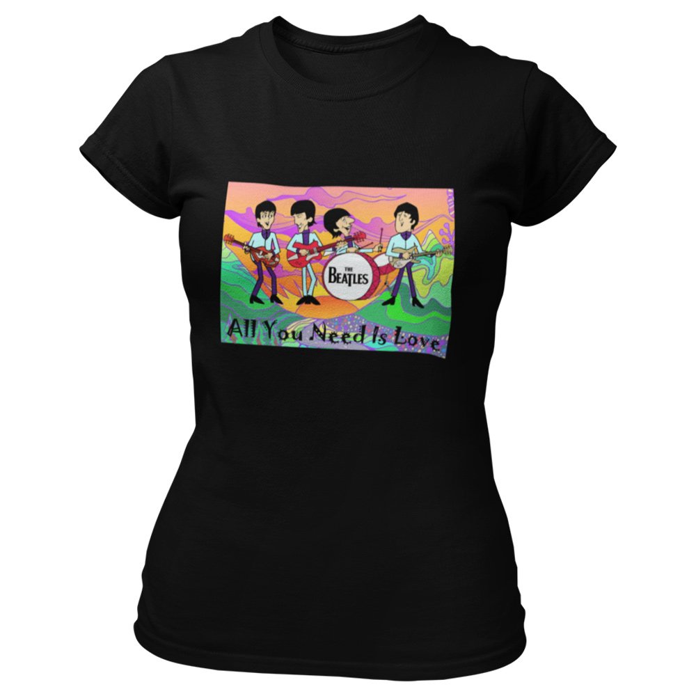 Pure Cotton Bio-Washed T-Shirt Chest Printed-Tribute to The Beatles-Rock Music Legends-11-by ZingerTees-Unisex-EL9120346 - Image 2