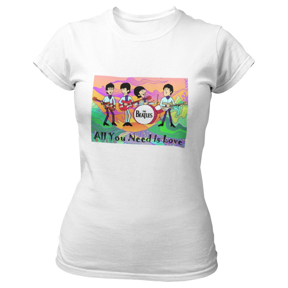 Pure Cotton Bio-Washed T-Shirt Chest Printed-Tribute to The Beatles-Rock Music Legends-11-by ZingerTees-Unisex-EL9120346 - Image 4