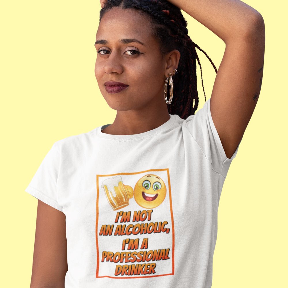 Pure Cotton Bio-Washed T-Shirt Chest Printed-Funny Slogan-Beer Fun Design-3-by ZingerTees-Unisex-EL9120388 - Image 4