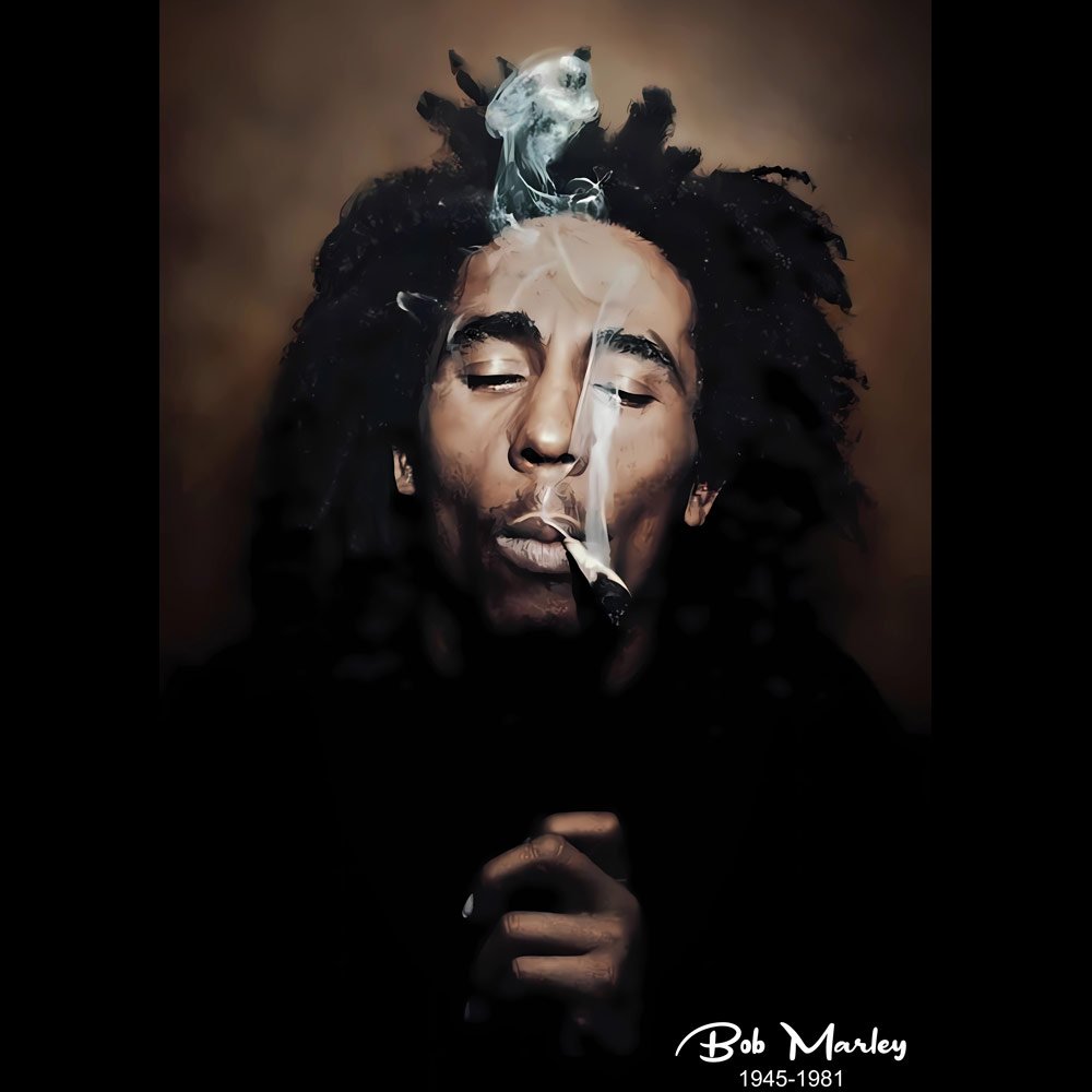 Pure Cotton Bio-Washed T-Shirt Chest Printed-Tribute to Bob Marley-Rock Music Legends-1-by ZingerTees-Unisex-EL9120355 - Image 10