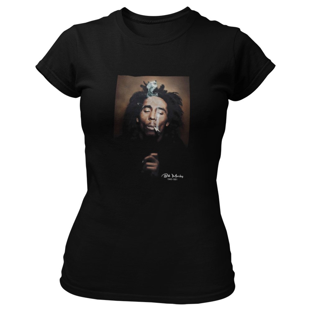 Pure Cotton Bio-Washed T-Shirt Chest Printed-Tribute to Bob Marley-Rock Music Legends-1-by ZingerTees-Unisex-EL9120355 - Image 7