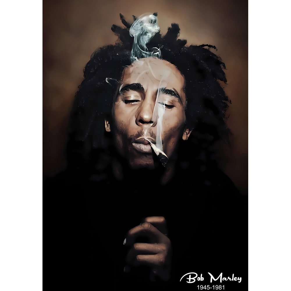 Pure Cotton Bio-Washed T-Shirt Chest Printed-Tribute to Bob Marley-Rock Music Legends-1-by ZingerTees-Unisex-EL9120355 - Image 9