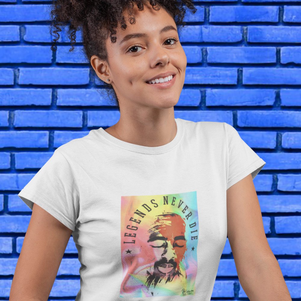 Pure Cotton Bio-Washed T-Shirt Chest Printed-Tribute to Bob Marley-Rock Music Legends-10-by ZingerTees-Unisex-EL9120364 - Image 2