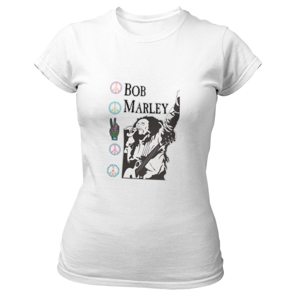 Pure Cotton Bio-Washed T-Shirt Chest Printed-Tribute to Bob Marley-Rock Music Legends-13-by ZingerTees-Unisex-EL9120367 - Image 5