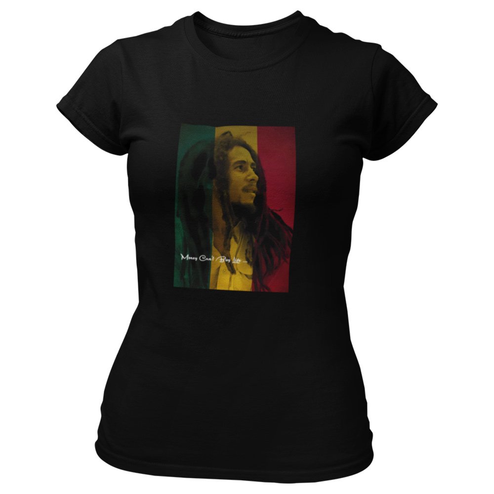 Pure Cotton Bio-Washed T-Shirt Chest Printed-Tribute to Bob Marley-Rock Music Legends-2-by ZingerTees-Unisex-EL9120356 - Image 7