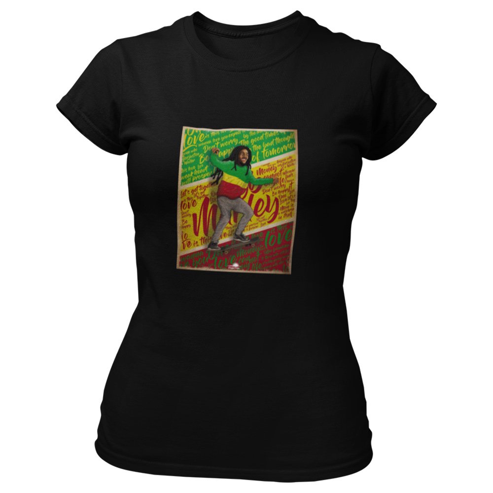 Pure Cotton Bio-Washed T-Shirt Chest Printed-Tribute to Bob Marley-Rock Music Legends-6-by ZingerTees-Unisex-EL9120360 - Image 7