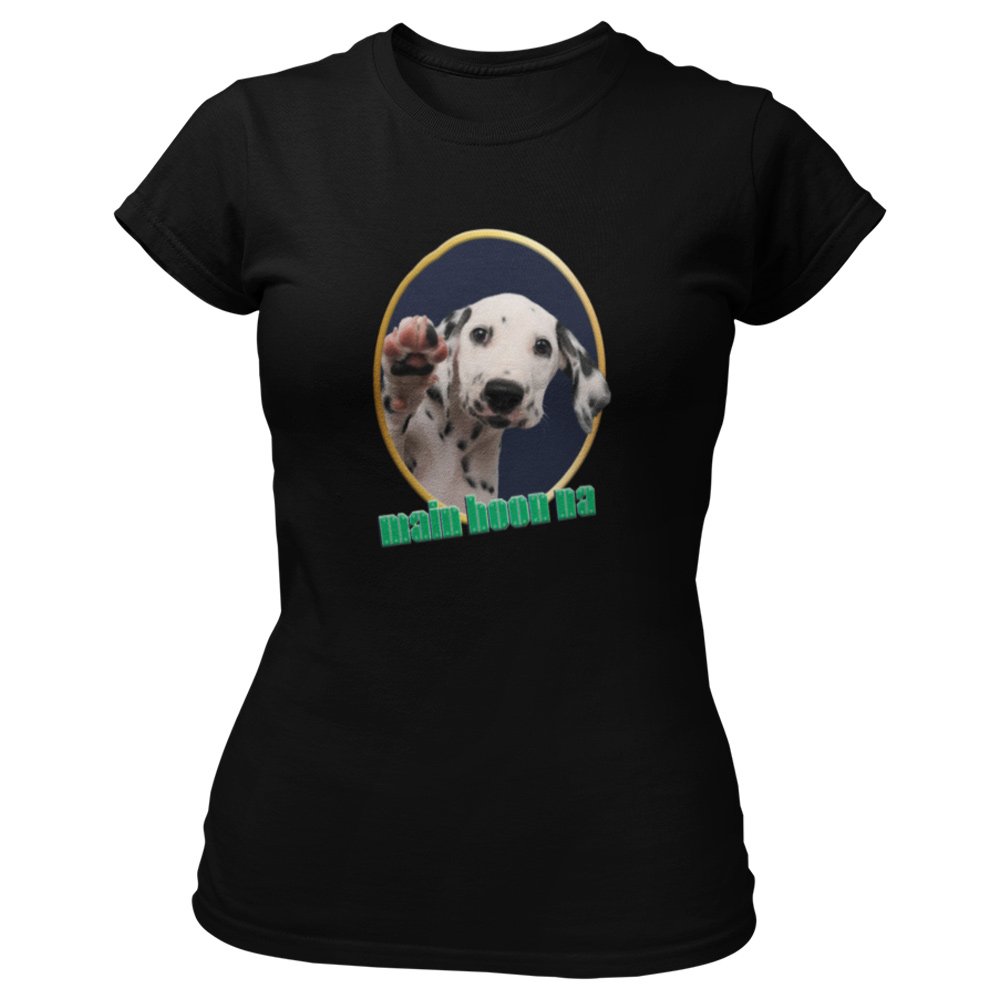 Pure Cotton Bio-Washed T-Shirt Chest Printed-Slogan Funny Dog-Main Hoon Na-Design-17-by ZingerTees-Unisex-EL9120468 - Image 7