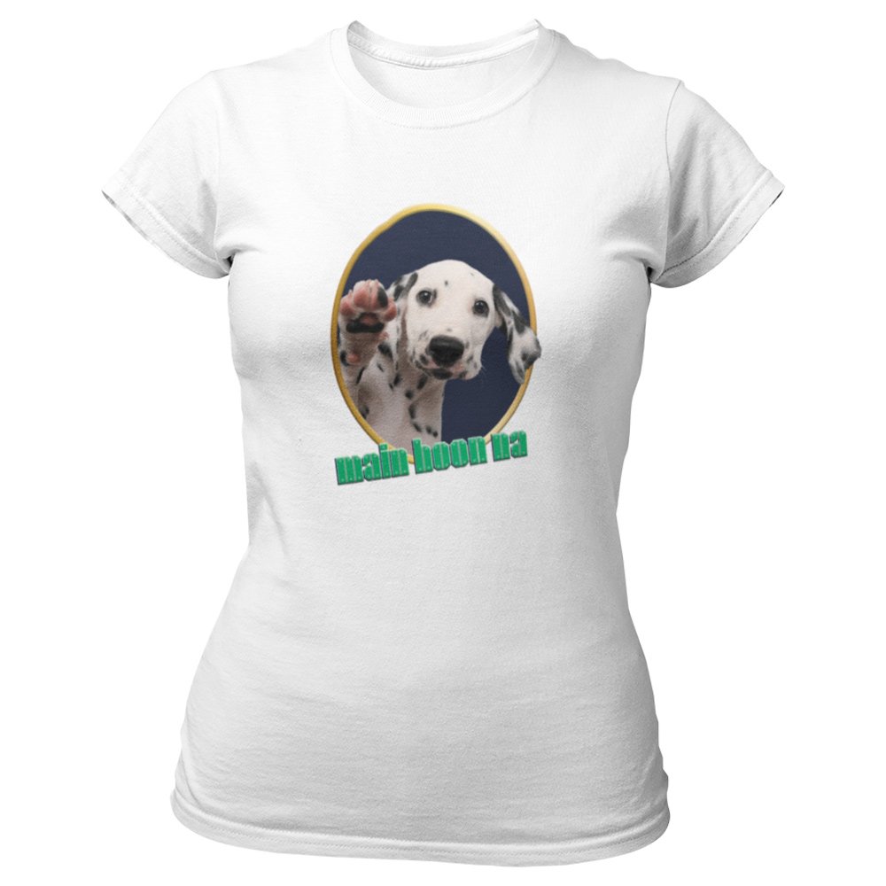 Pure Cotton Bio-Washed T-Shirt Chest Printed-Slogan Funny Dog-Main Hoon Na-Design-17-by ZingerTees-Unisex-EL9120468 - Image 5