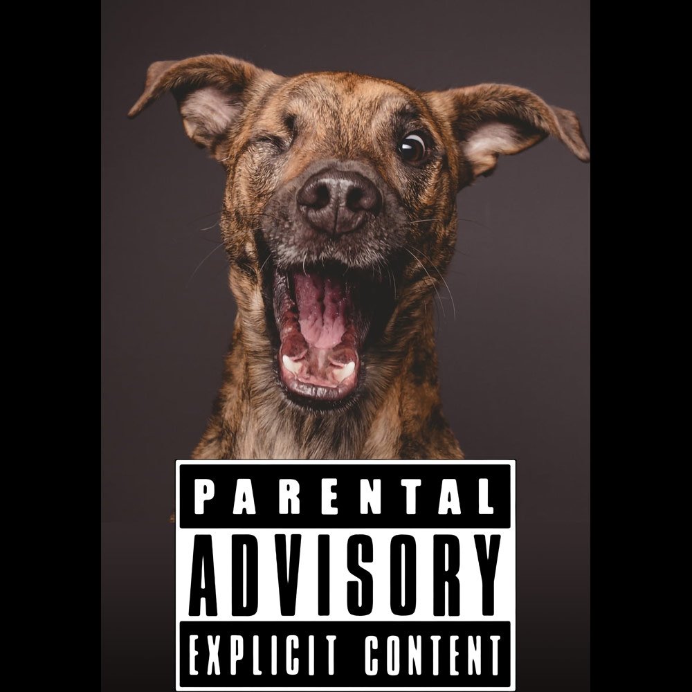 Pure Cotton Bio-Washed T-Shirt Chest Printed-Slogan Funny Dog-Parental Advisory-Design-18-by ZingerTees-Unisex-EL9120469 - Image 9