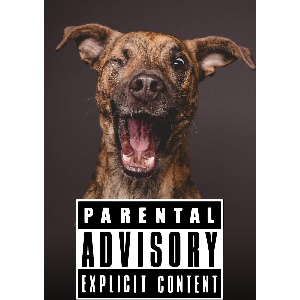 Pure Cotton Bio-Washed T-Shirt Chest Printed-Slogan Funny Dog-Parental Advisory-Design-18-by ZingerTees-Unisex-EL9120469 - Image 10