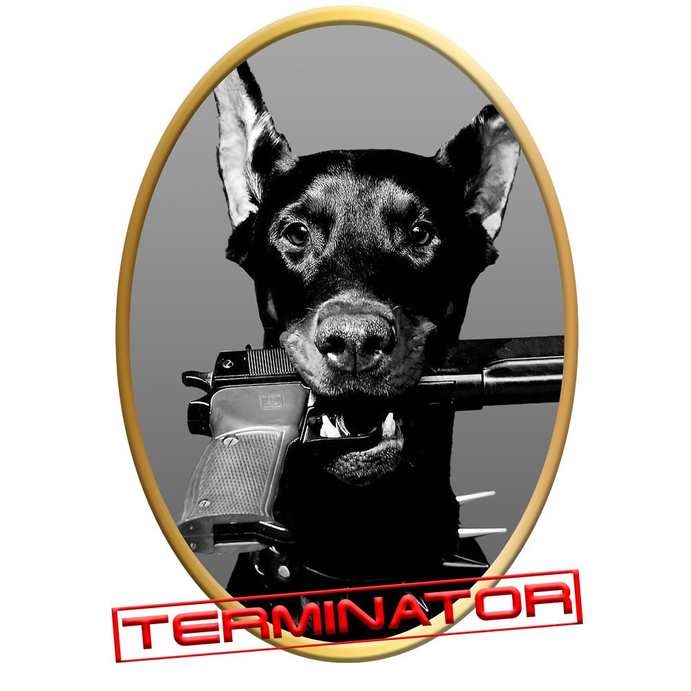 Pure Cotton Bio-Washed T-Shirt Chest Printed-Slogan Funny Dog-The Terminator-Design-19-by ZingerTees-Unisex-EL9120470 - Image 10