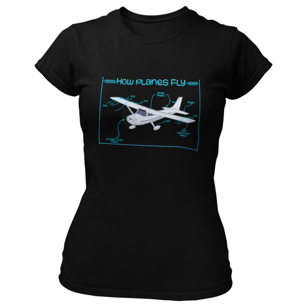 Pure Cotton Bio-Washed T-Shirt Chest Printed-Funny Design-How A Plane Flies-by ZingerTees-Unisex-EL9120335 - Image 8