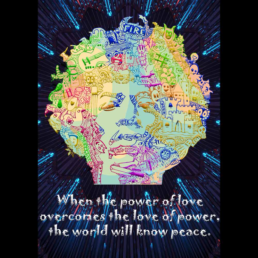 Pure Cotton Bio-Washed T-Shirt Chest Printed-Legends Series - Tribute to Jimmy Hendrix Design No.2-by ZingerTees-Unisex-EL9120318 - Image 10