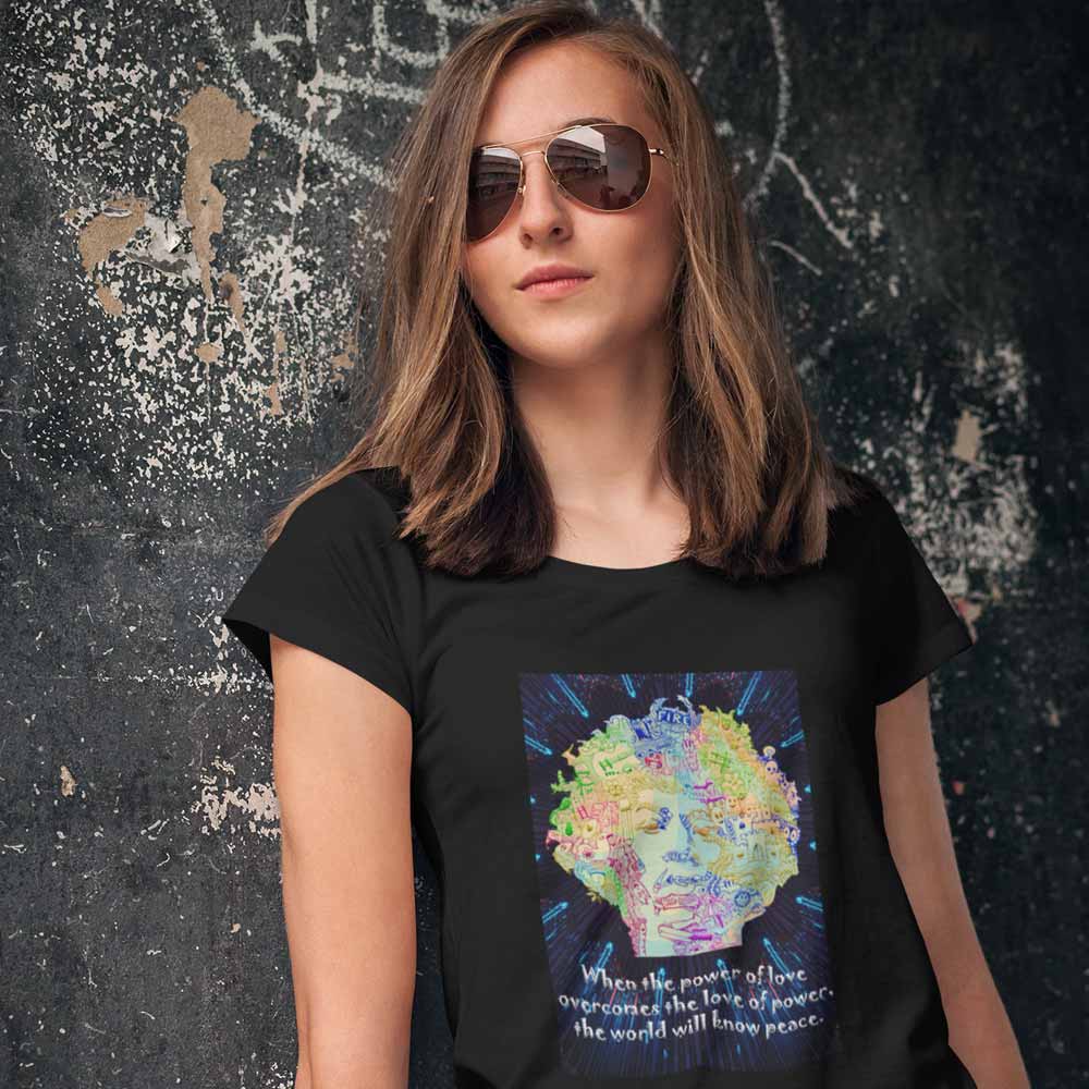 Pure Cotton Bio-Washed T-Shirt Chest Printed-Legends Series - Tribute to Jimmy Hendrix Design No.2-by ZingerTees-Unisex-EL9120318 - Image 2