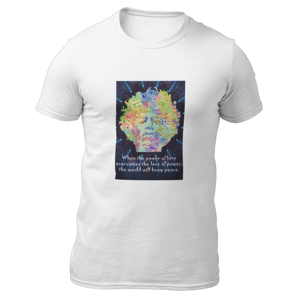 Pure Cotton Bio-Washed T-Shirt Chest Printed-Legends Series - Tribute to Jimmy Hendrix Design No.2-by ZingerTees-Unisex-EL9120318 - Image 5