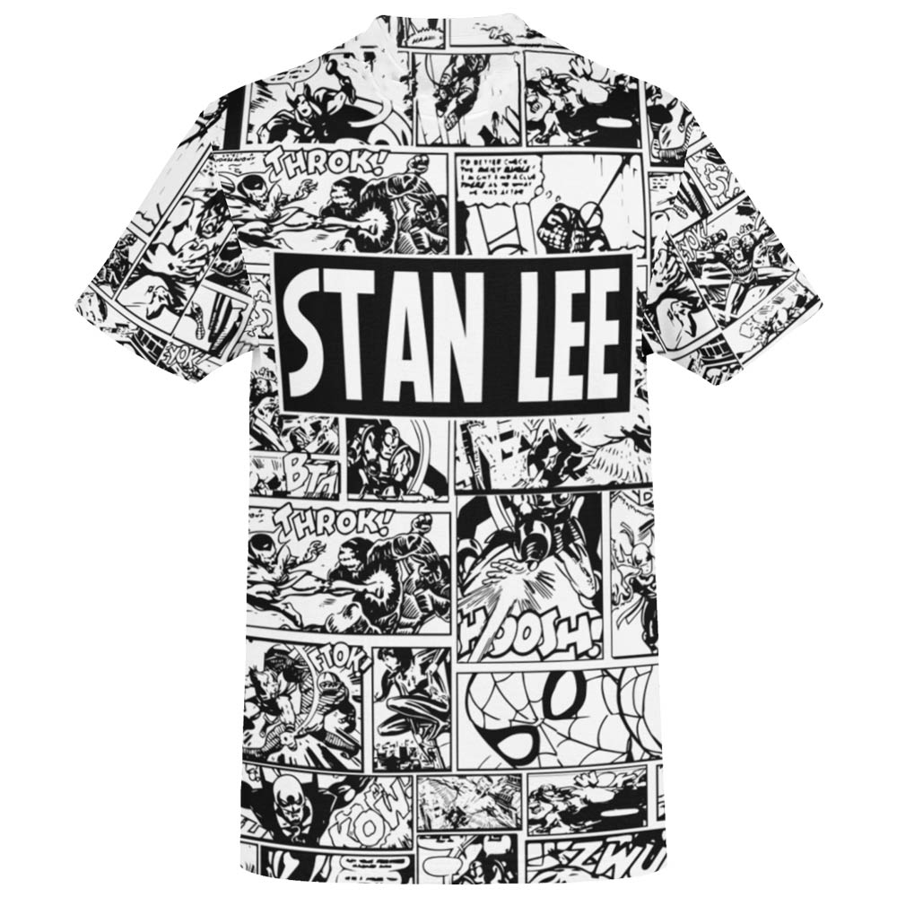 Super Dry-fit Printed T-Shirt - Superhero Series - Tribute to Stan Lee from Marvel - Design - by ZingerTees-Unisex-EL9120332 - Image 6