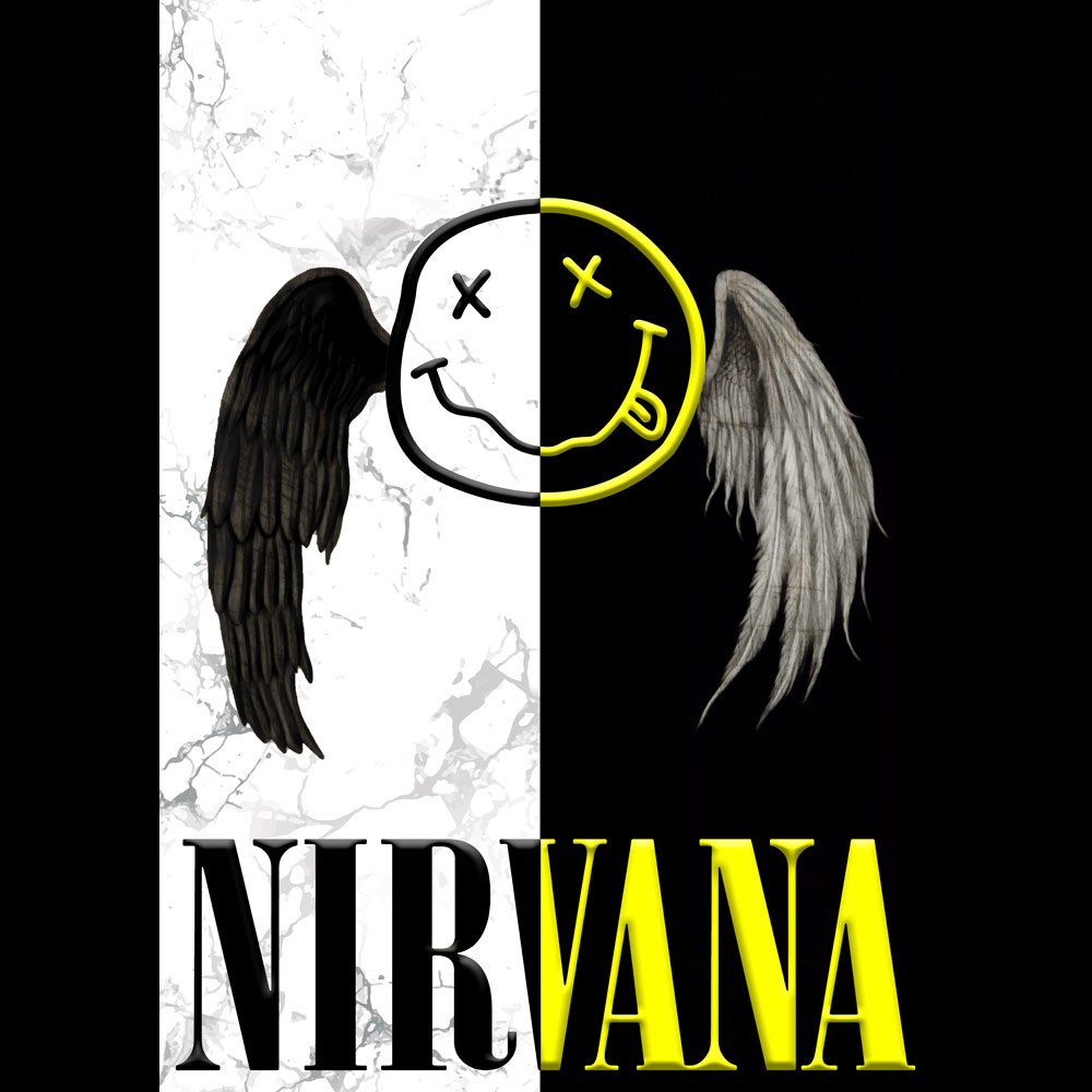 Pure Cotton Bio-Washed T-Shirt Chest Printed-Legends Series - Tribute to Rock Band Nirvana Design No.6-by ZingerTees-Unisex-EL9120328 - Image 10