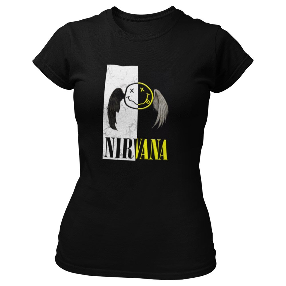 Pure Cotton Bio-Washed T-Shirt Chest Printed-Legends Series - Tribute to Rock Band Nirvana Design No.6-by ZingerTees-Unisex-EL9120328 - Image 7