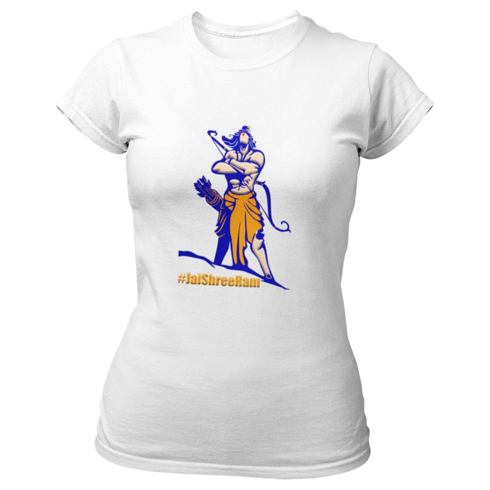 Pure Cotton Bio-Washed T-Shirt Chest Printed-Hindu God Lord Ram-Design-4-by ZingerTees-Unisex-EL9120371 - Image 5