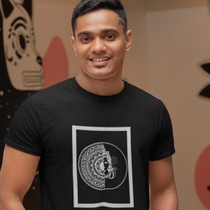 Pure Cotton Bio-Washed T-Shirt Chest Printed-God Series – Lord Shiva – Infinity Beginning Ending Design-by ZingerTees-Unisex-EL9120316