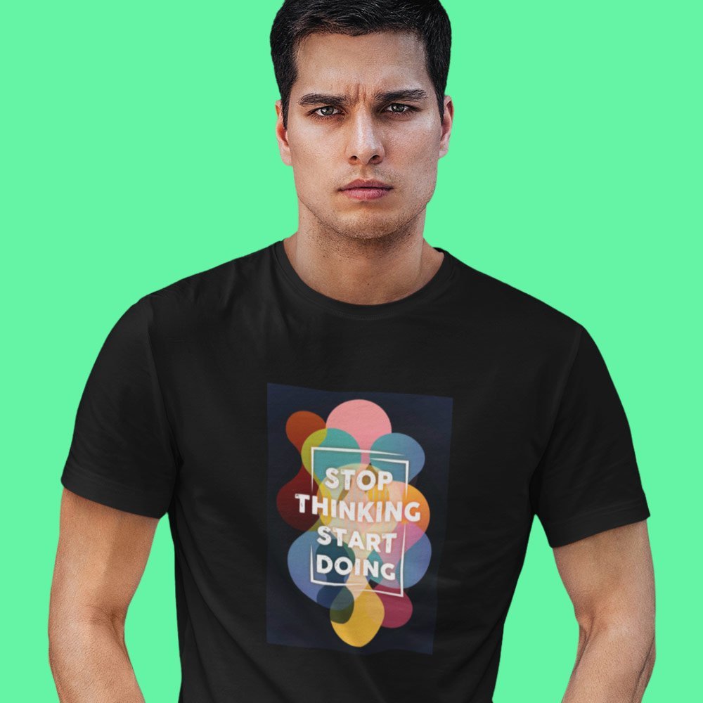 Pure Cotton Bio-Washed T-Shirt Chest Printed-Inspirational Slogan-Design-13-by ZingerTees-Unisex-EL9120403 - Image 4