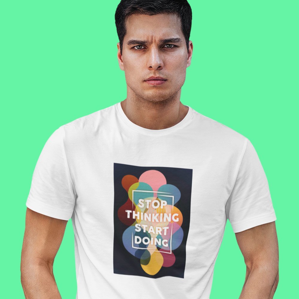 Pure Cotton Bio-Washed T-Shirt Chest Printed-Inspirational Slogan-Design-13-by ZingerTees-Unisex-EL9120403 - Image 2