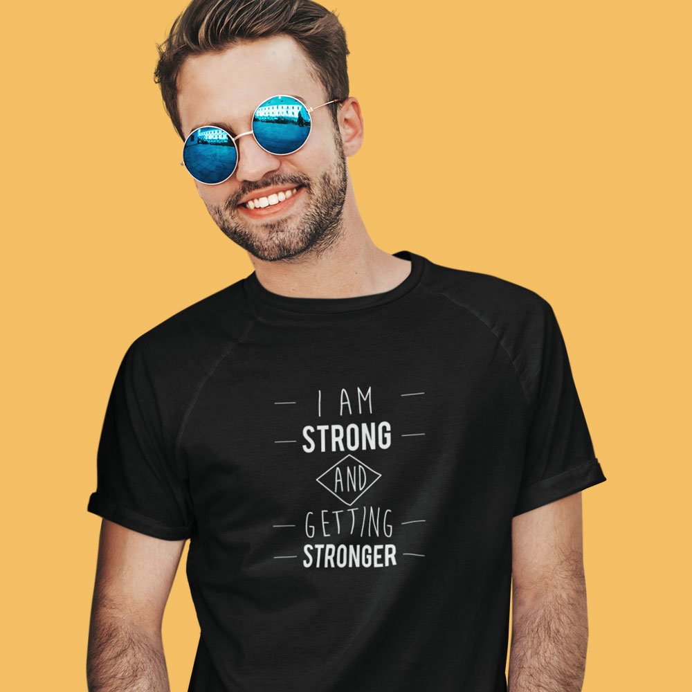 Pure Cotton Bio-Washed T-Shirt Chest Printed-Inspirational Slogan-Design-21-by ZingerTees-Unisex-EL9120411 - Image 4