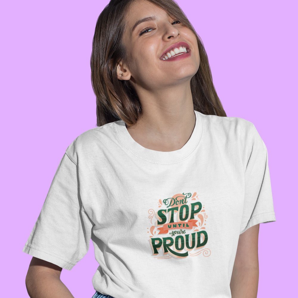 Pure Cotton Bio-Washed T-Shirt Chest Printed-Inspirational Slogan-Design-24-by ZingerTees-Unisex-EL9120424 - Image 2