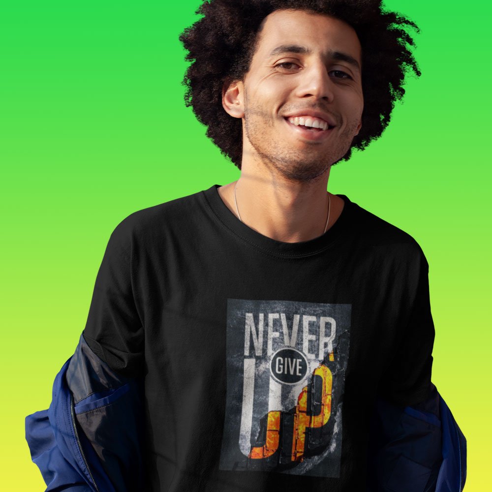 Pure Cotton Bio-Washed T-Shirt Chest Printed-Inspirational Slogan-Design-3-by ZingerTees-Unisex-EL9120393 - Image 2