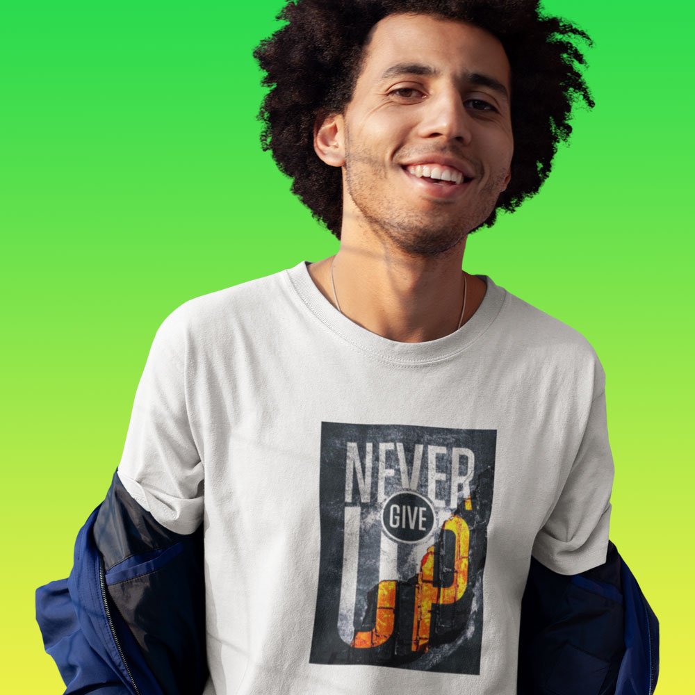 Pure Cotton Bio-Washed T-Shirt Chest Printed-Inspirational Slogan-Design-3-by ZingerTees-Unisex-EL9120393 - Image 4