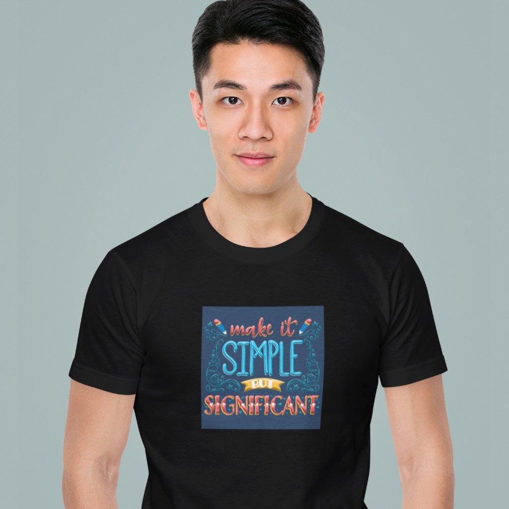 Pure Cotton Bio-Washed T-Shirt Chest Printed-Inspirational Slogan-Design-30-by ZingerTees-Unisex-EL9120430 - Image 3