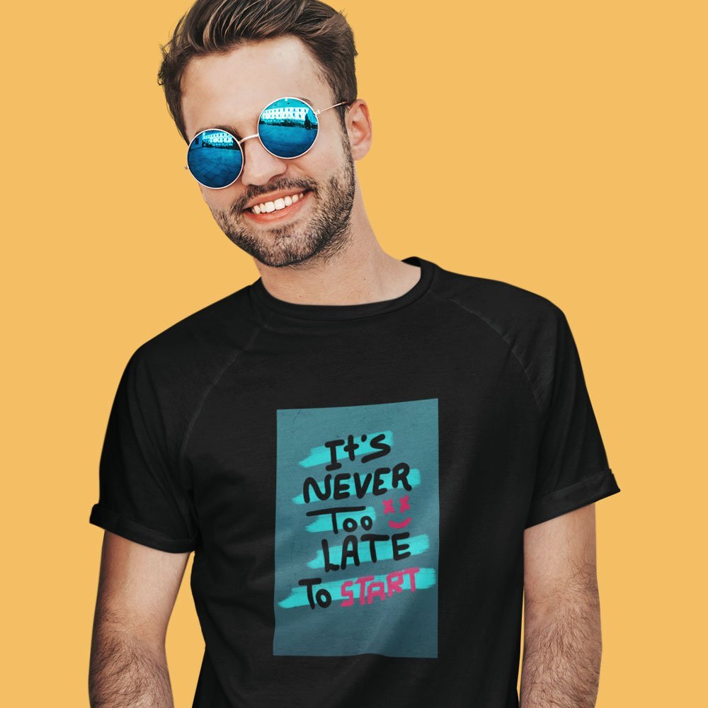 Pure Cotton Bio-Washed T-Shirt Chest Printed-Inspirational Slogan-Design-7-by ZingerTees-Unisex-EL9120397 - Image 2