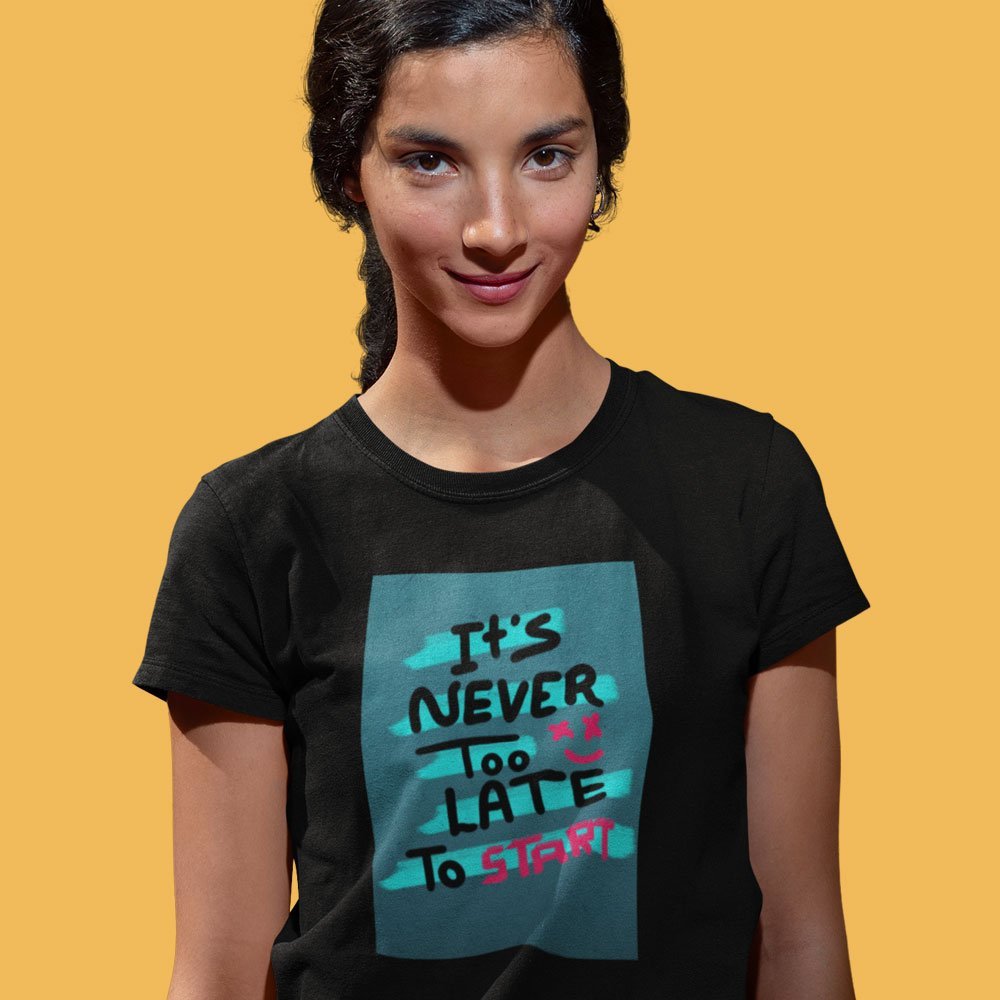 Pure Cotton Bio-Washed T-Shirt Chest Printed-Inspirational Slogan-Design-7-by ZingerTees-Unisex-EL9120397 - Image 3