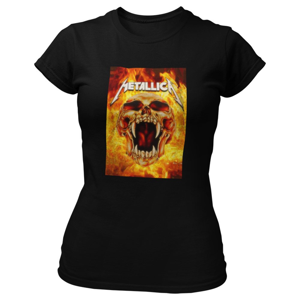 Pure Cotton Bio-Washed T-Shirt Chest Printed-Tribute to Metallica-Rock Music-Design-1-by ZingerTees-Unisex-EL9120479 - Image 7