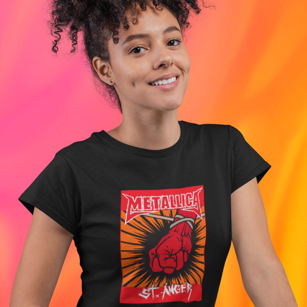 Pure Cotton Bio-Washed T-Shirt Chest Printed-Tribute to Metallica-Rock Music-Design-9-by ZingerTees-Unisex-EL9120487 - Image 4