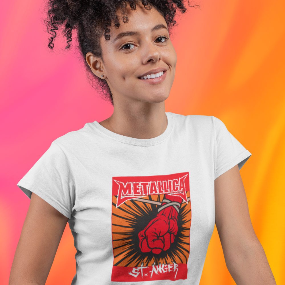 Pure Cotton Bio-Washed T-Shirt Chest Printed-Tribute to Metallica-Rock Music-Design-9-by ZingerTees-Unisex-EL9120487 - Image 2