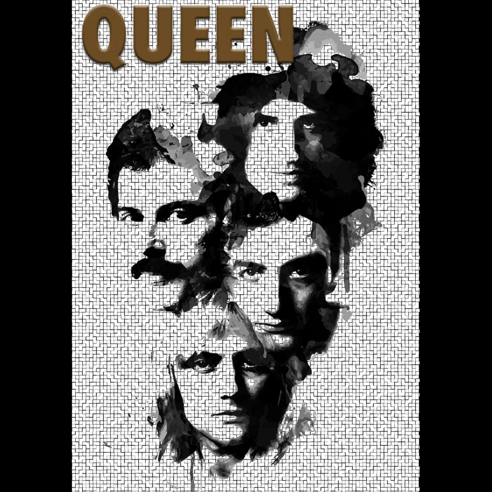 Pure Cotton Bio-Washed T-Shirt Chest Printed-Tribute to Queen-Freddie Mercury-Rock Music-Design-2-by ZingerTees-Unisex-EL9120490 - Image 9