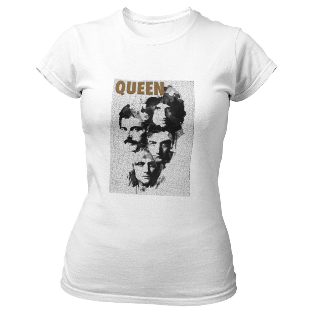 Pure Cotton Bio-Washed T-Shirt Chest Printed-Tribute to Queen-Freddie Mercury-Rock Music-Design-2-by ZingerTees-Unisex-EL9120490 - Image 7