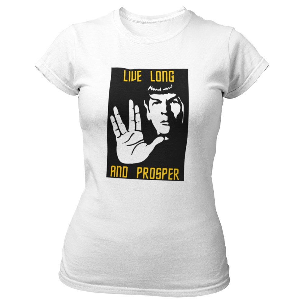 Pure Cotton Bio-Washed T-Shirt Chest Printed-Sifi Series-Live Long and Prosper-Spock-Design-1-by ZingerTees-Unisex-EL9120471 - Image 8